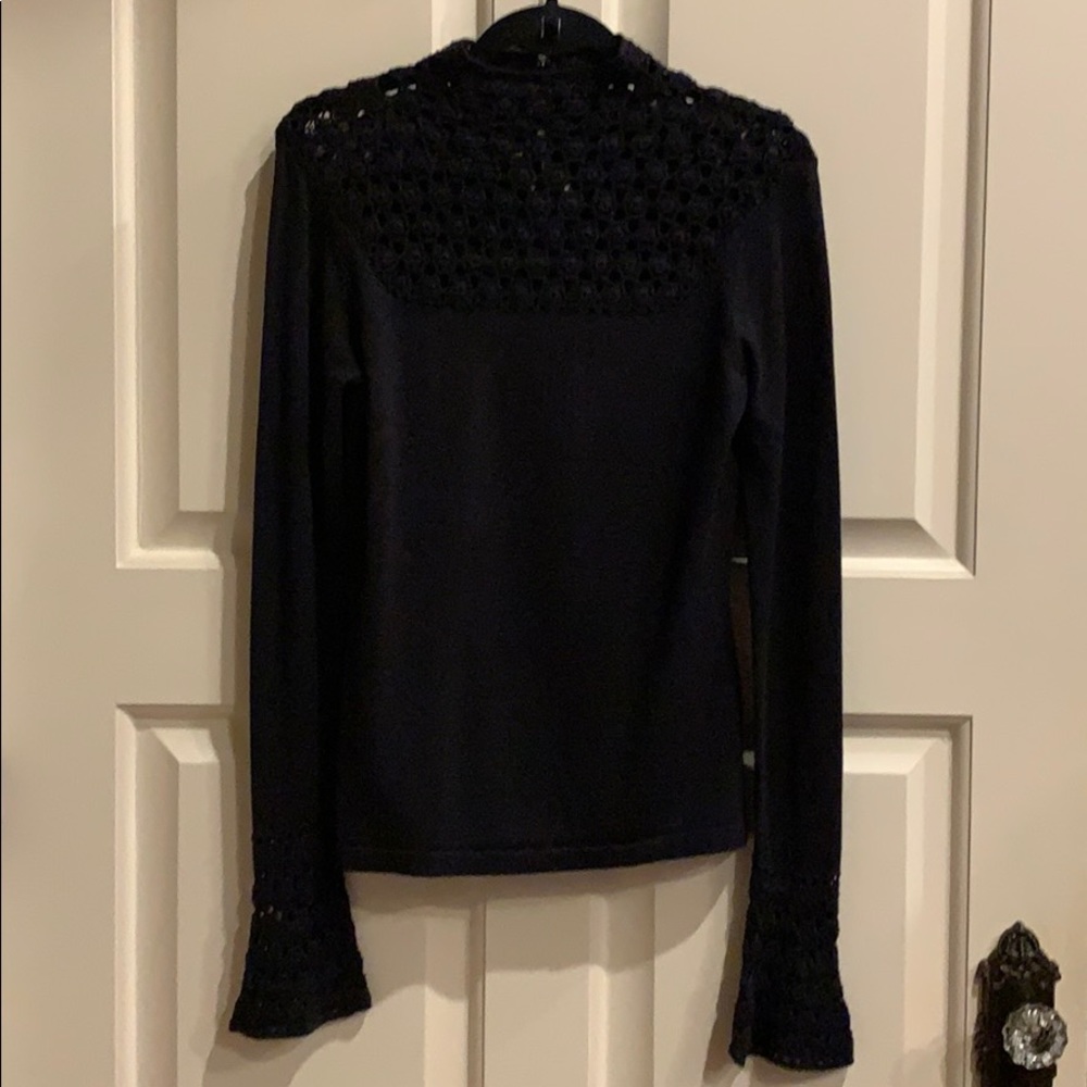 Boston Proper Sweater with Crochet Detail, Size M